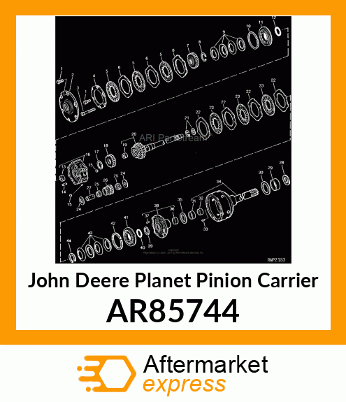 CARRIER,PLANET PINION,W/BUSH PIN AR85744