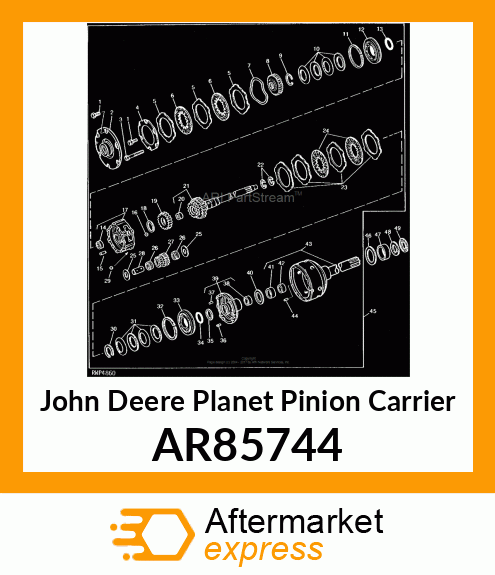 CARRIER,PLANET PINION,W/BUSH PIN AR85744