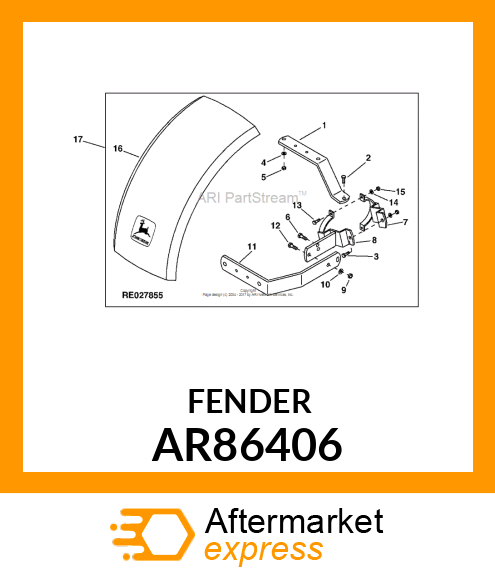 FENDER, WIDE, ASSEMBLY AR86406