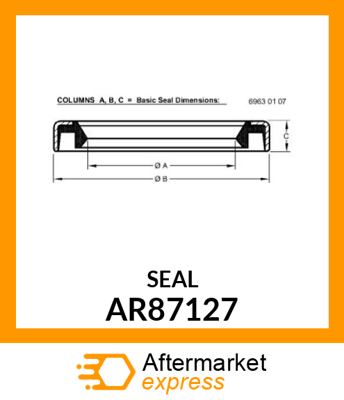 SEAL, WIPER AR87127