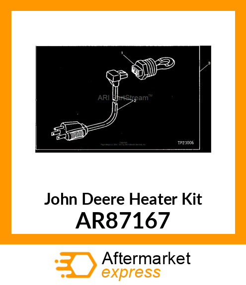 FIELD INSTALLATION KIT, COOLANT HEA AR87167