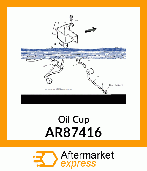 CUP TRANSMISSION OIL ASSEMBLY AR87416