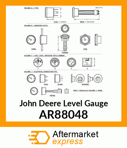 RECEIVER,FUEL GAUGE AR88048