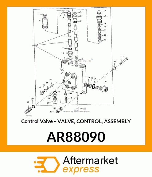 Control Valve - VALVE, CONTROL, ASSEMBLY AR88090