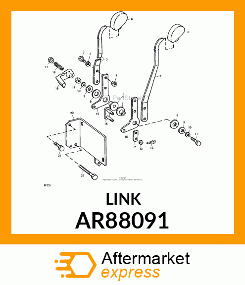 LINK, VALVE OPERATING, ASSEMBLY AR88091