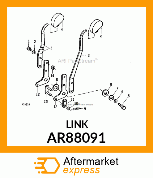 LINK, VALVE OPERATING, ASSEMBLY AR88091