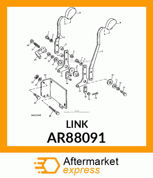 LINK, VALVE OPERATING, ASSEMBLY AR88091