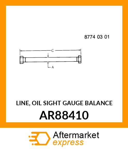 LINE, OIL SIGHT GAUGE BALANCE AR88410