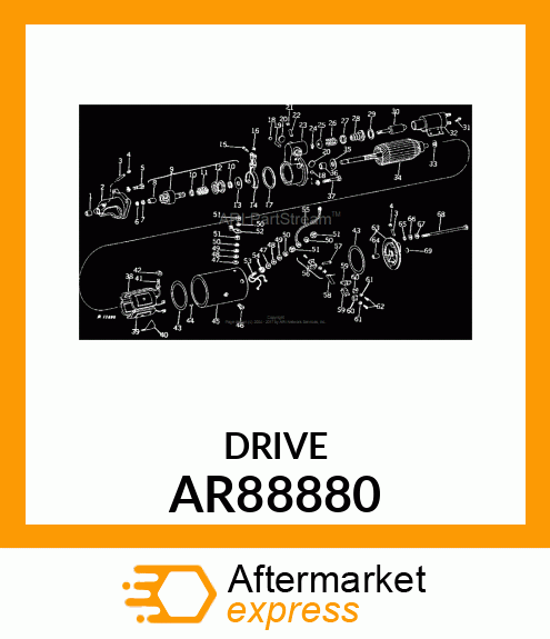 DRIVE,STARTING MOTOR AR88880