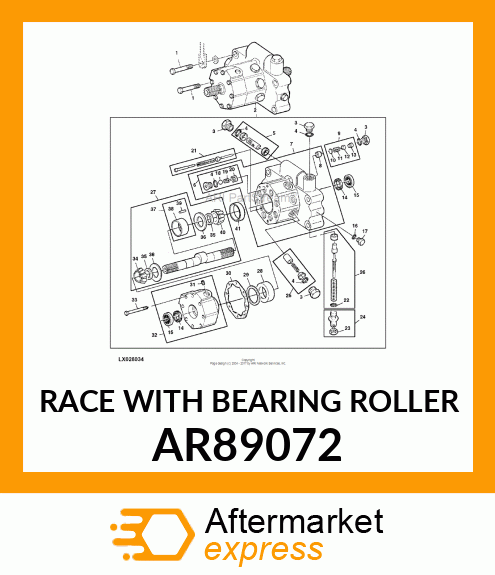 RACE WITH BEARING ROLLER AR89072