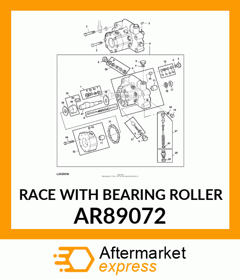 RACE WITH BEARING ROLLER AR89072