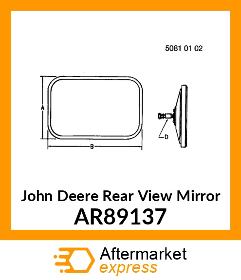 Rear View Mirror for 50 AR89137