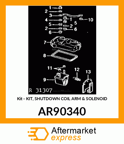 Kit - KIT, SHUTDOWN COIL ARM & SOLENOID AR90340