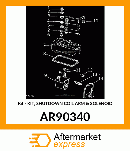 Kit - KIT, SHUTDOWN COIL ARM & SOLENOID AR90340