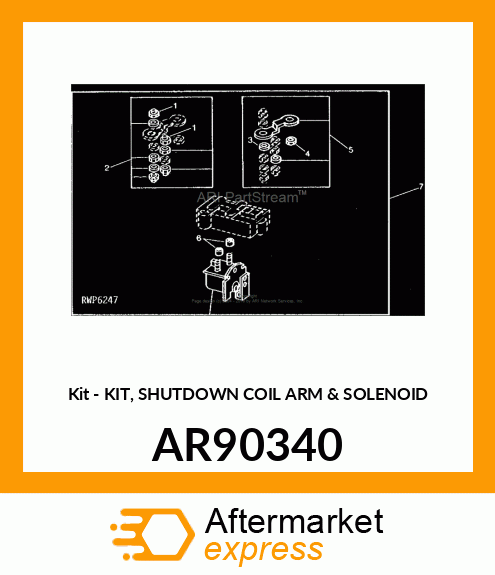 Kit - KIT, SHUTDOWN COIL ARM & SOLENOID AR90340