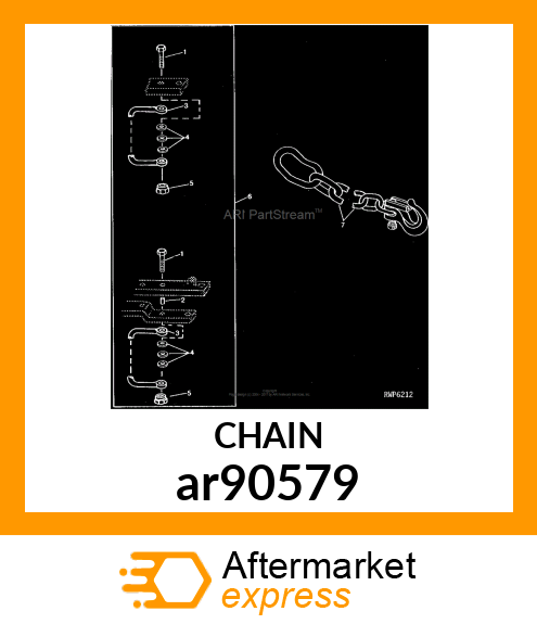 SAFETY CHAIN, 20,000 LBF ar90579