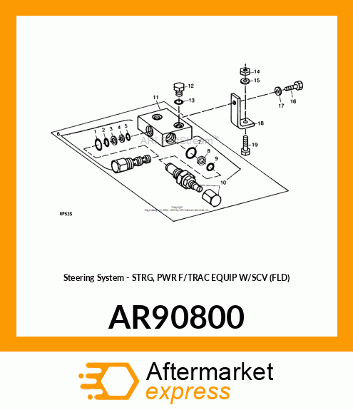 Steering System - STRG, PWR F/TRAC EQUIP W/SCV (FLD) AR90800