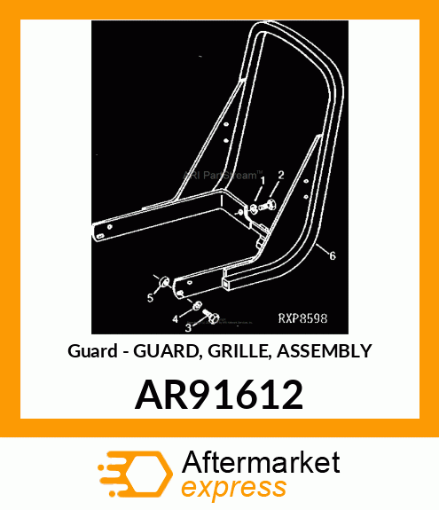 Guard - GUARD, GRILLE, ASSEMBLY AR91612