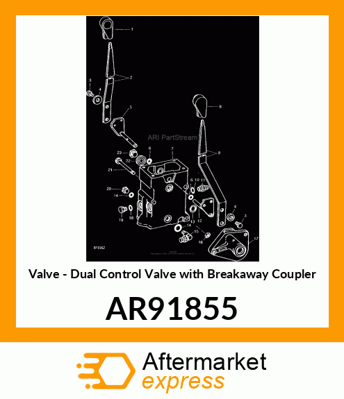 Valve - Dual Control Valve with Breakaway Coupler AR91855