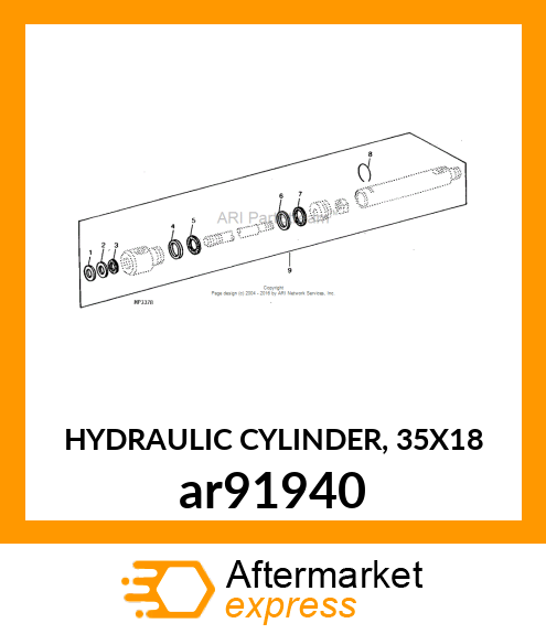 HYDRAULIC CYLINDER, 35X18 ar91940