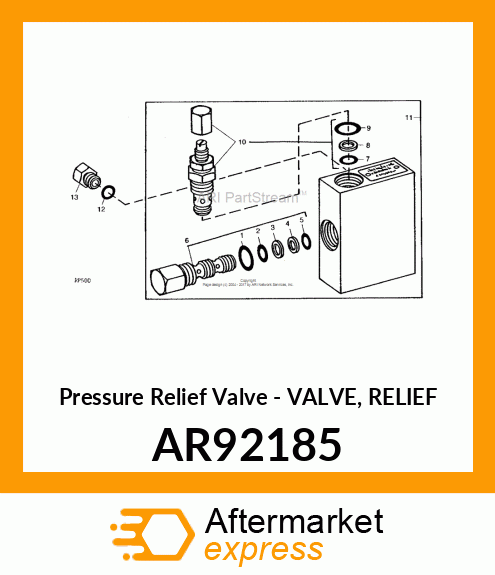 Pressure Relief Valve - VALVE, RELIEF AR92185