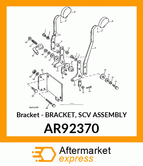 Bracket - BRACKET, SCV ASSEMBLY AR92370