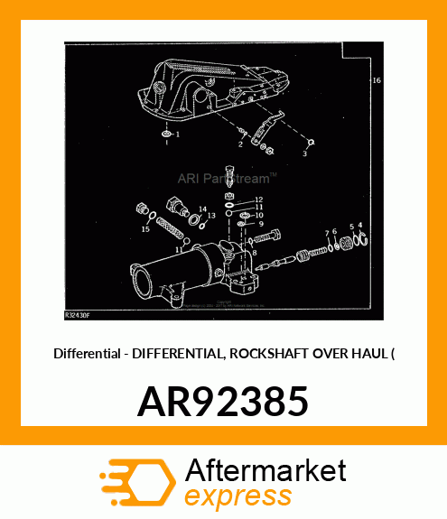 Differential - DIFFERENTIAL, ROCKSHAFT OVER HAUL ( AR92385