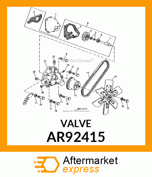 Housing - HOUSING, WATER PUMP, WITH TUBES AR92415