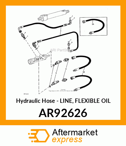 Hydraulic Hose - LINE, FLEXIBLE OIL AR92626