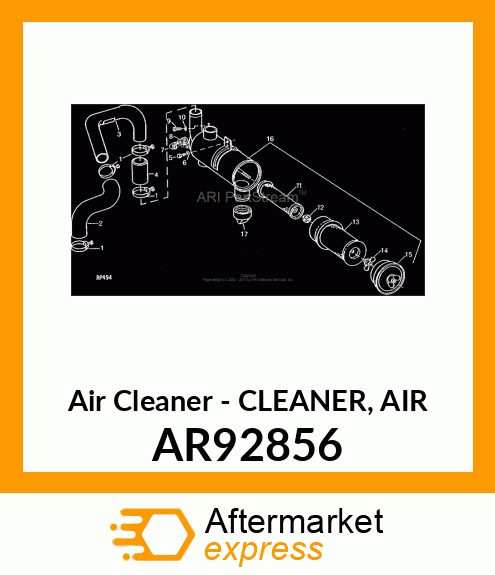 Air Cleaner - CLEANER, AIR AR92856