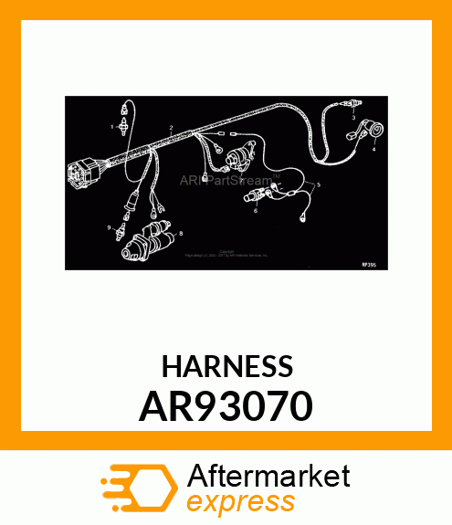 Wiring Harness - HARNESS, WIRING AR93070