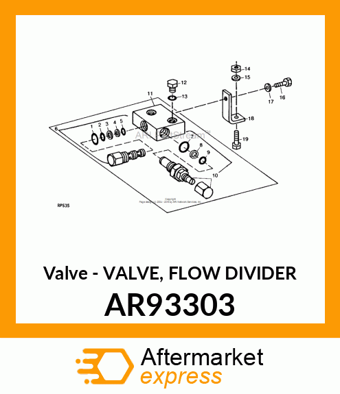 Valve - VALVE, FLOW DIVIDER AR93303
