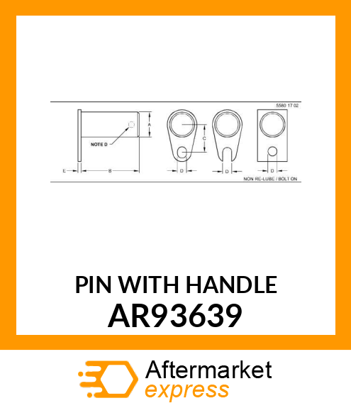 PIN WITH HANDLE AR93639