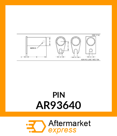 PIN WITH HANDLE AR93640