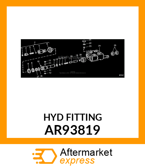 HYDR.QUICK COUPLER PLUG, BREAKAWAY AR93819