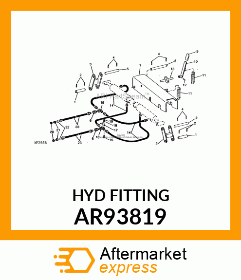 HYDR.QUICK COUPLER PLUG, BREAKAWAY AR93819