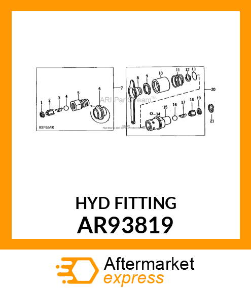 HYDR.QUICK COUPLER PLUG, BREAKAWAY AR93819