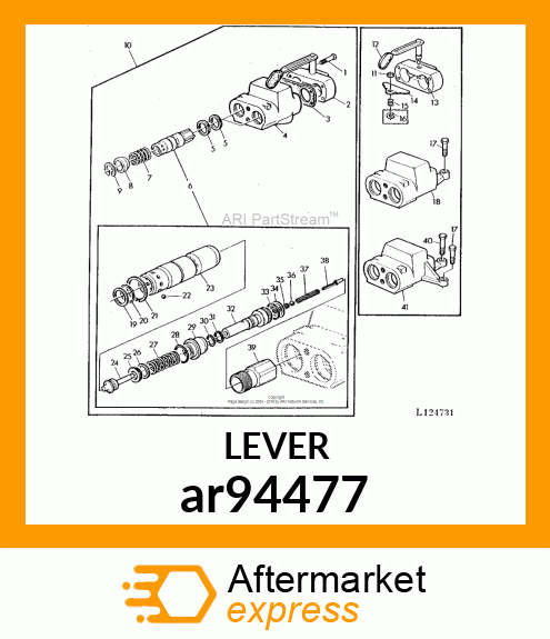 COVER, WITH LEVER ASSEMBLY ar94477