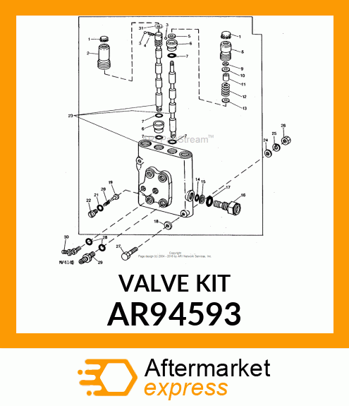 Valve - VALVE,SC W/QUICK CPLRS & MISC (FLD) AR94593