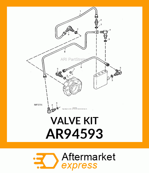 Valve - VALVE,SC W/QUICK CPLRS & MISC (FLD) AR94593