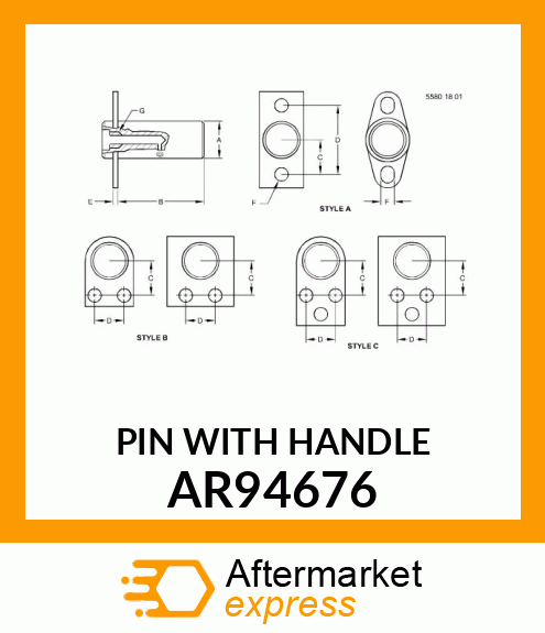 PIN WITH HANDLE AR94676