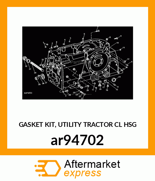 GASKET KIT, UTILITY TRACTOR CL HSG ar94702