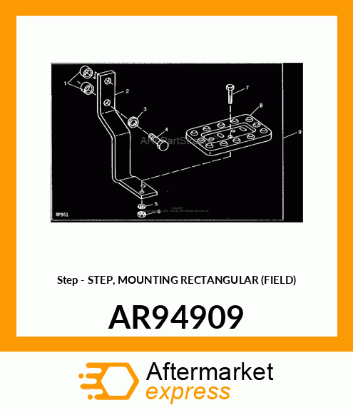 Step - STEP, MOUNTING RECTANGULAR (FIELD) AR94909