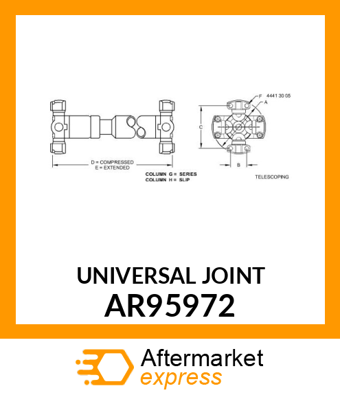 JOINT, TELESCOPING UNIVERSAL AR95972