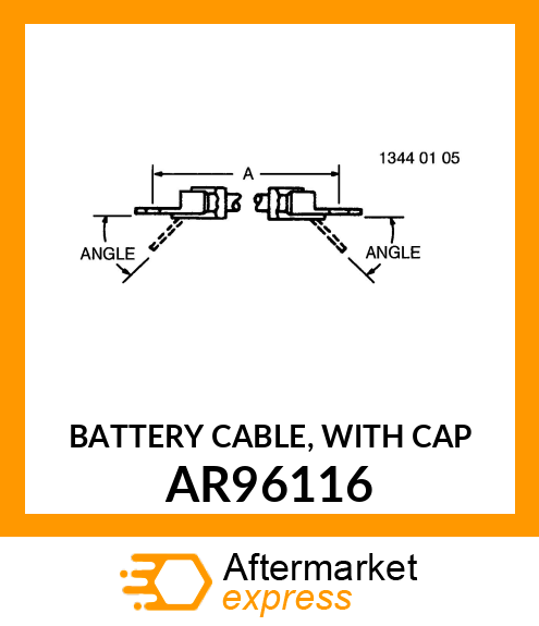 BATTERY CABLE, WITH CAP AR96116