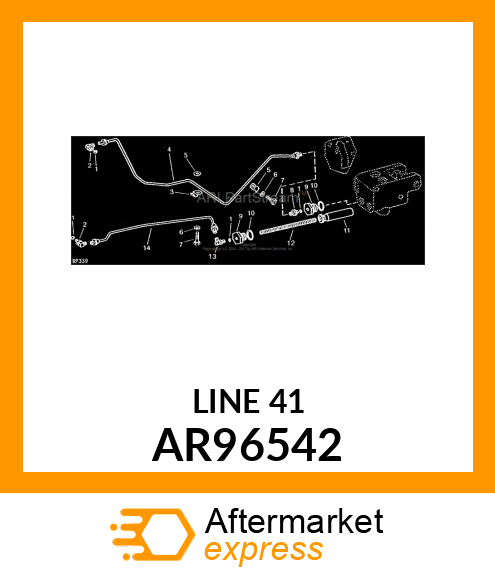 LINE, BRAKE, LH AR96542