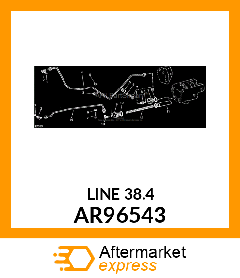 LINE BRAKE LH AR96543
