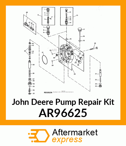 FIELD INSTALLATION KIT, SCREW, HYD AR96625