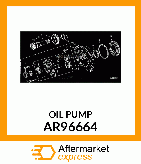 PUMP, TRANS OIL W/ BRG amp; GEAR /PART AR96664