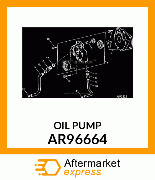 PUMP, TRANS OIL W/ BRG amp; GEAR /PART AR96664